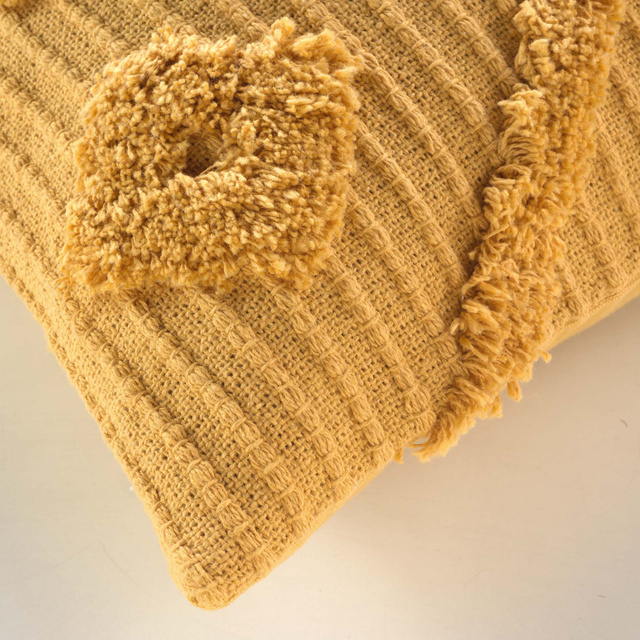 Fata de perna decorativa ZELIE boho, bumbac, 40 x 40 cm