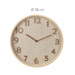 Ceas de perete aspect lemn, 38 x 5 cm