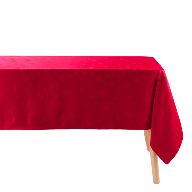 Fata de masa de Craciun Jacquard, FLOCONS, 140 x 300 cm