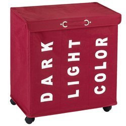 Containere pentru rufe TRIVO RED - capacitate de 116 litri, WENKO, roșu