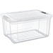 Cutie de depozitare transparenta, 49 x 35 x 25,5 cm