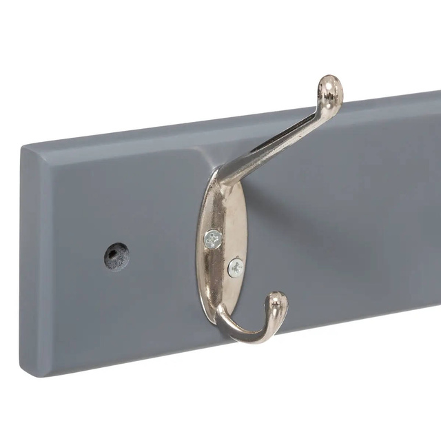 Cuier de perete din lemn cu 6 cârlige