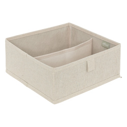 Organizator pentru sertare DRESSY, 2 compartimente, 24 x 25 cm