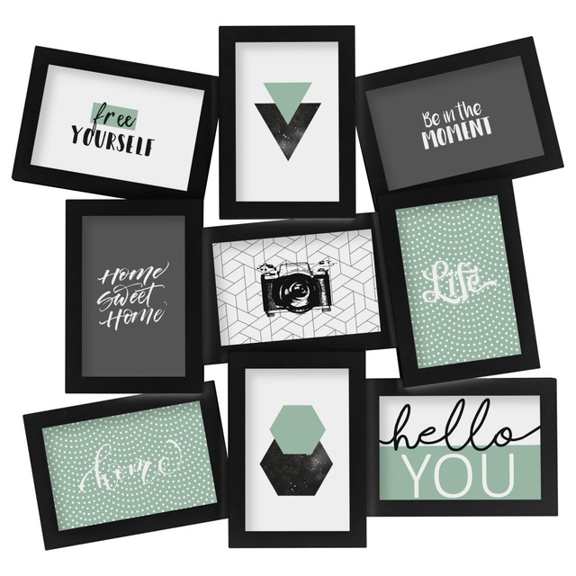 Rame foto, colaj, 9 elemente