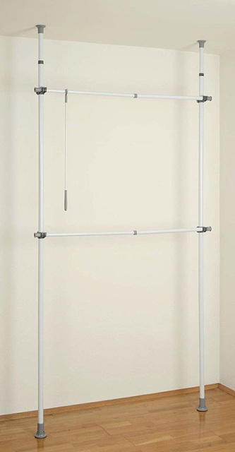 Cuier telescopic HERKULEX FLEX, suport practic cu dimensiuni reglabile - 165-300 x 116-190 x 36 cm, WENKO