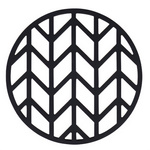 Tăviță din silicon pentru oală fierbinte, neagră