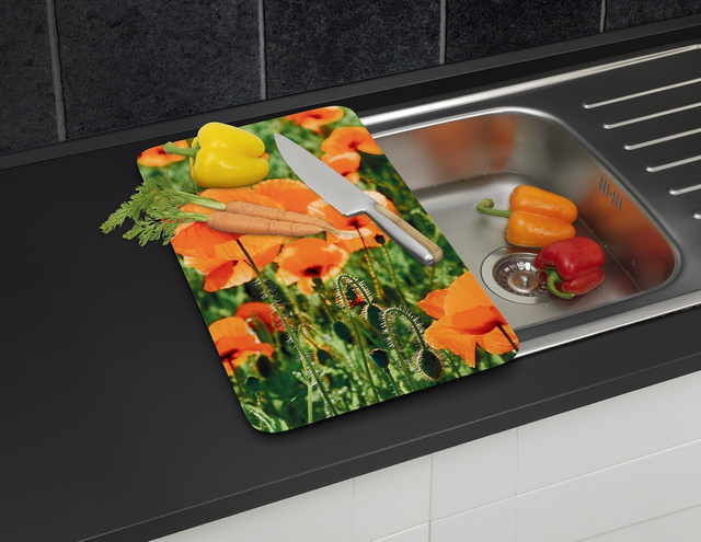 Plăci de protecție din sticlă pentru aragaz, POLE MAKU - 2 bucăți, WENKO