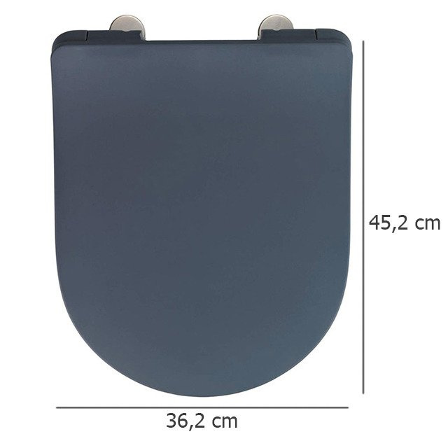 Capacul de toaletă Sedilo, duroplast, gri mat, WENKO