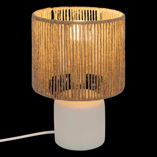 Lampă cilindrică Koby natural alb înălțime 24 cm