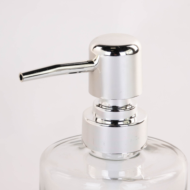 Dispenser pentru sapun lichid, din sticla texturata, 400 ml