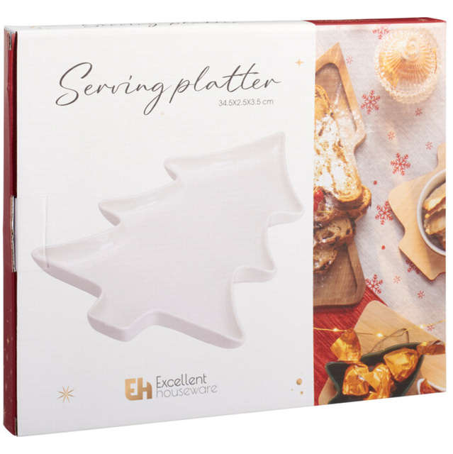 Platou pentru aperitive în formă de brad, 34 x 27 cm