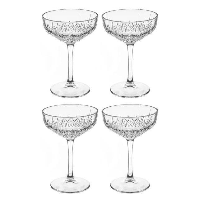 Set 4 pahare pentru sampanie, 4 250 ml