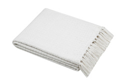 Pătură de bumbac cu franjuri, BALMA, 125 x 150 cm