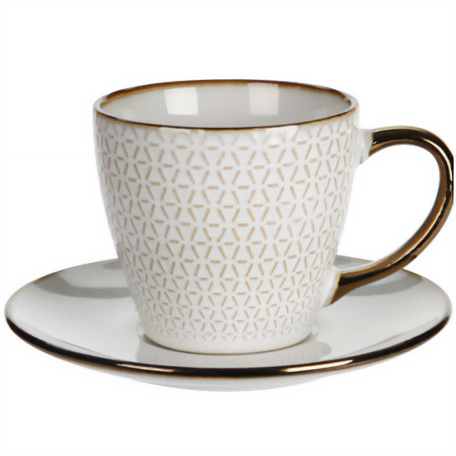 Cana pentru cafea sau ceai cu farfurioară DUNE, 210 ml