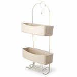 Raft metalic pentru baie ARC, 24 x 12 x 59 cm, ecru