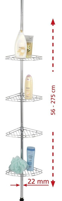 Raft de baie telescopic, colțar PREA - până la 4 niveluri, WENKO