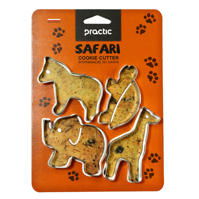 Set forme de prajituri, Safari, 4 bucati