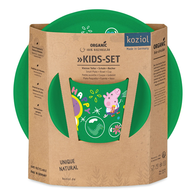 Set veselă CONNECT Peppa Pig Pop, 3 piese, KOZIOL