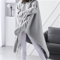 Patura cu maneci si gluga, Essential, marime universala, 115 x 165 cm