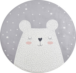Covor copii Ursul alb, rotund, Ø 100 cm