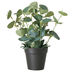 Planta artificiala  Sage, eucalipt in  ghiveci, 30 cm,  verde