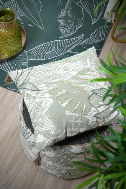 Perna decorativă BOTANYS cu franjuri, 40 x 40 cm