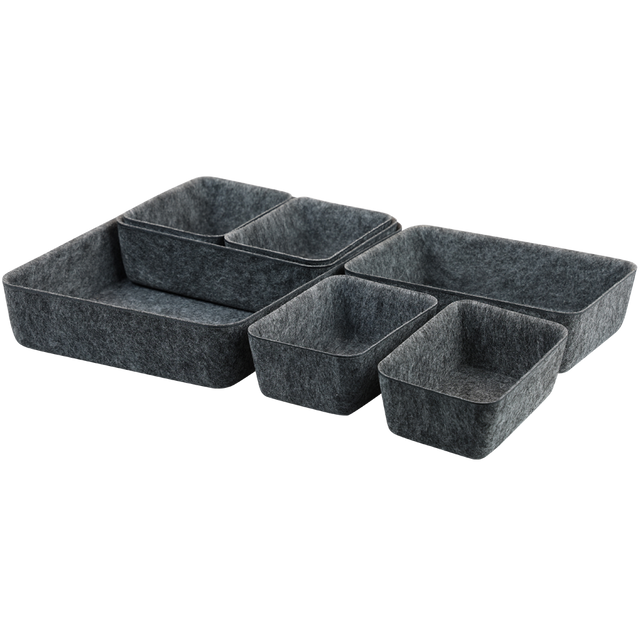 Set de organizatoare din fetru în dimensiuni diferite