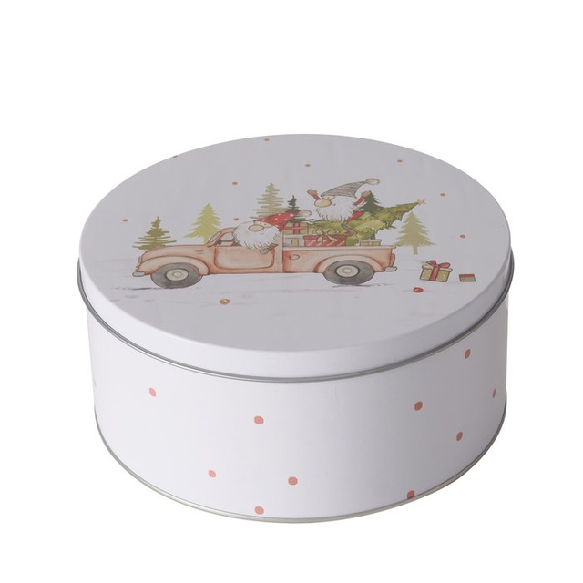 Set de trei cutii de depozitare CARRIE, Ø 14-20 cm