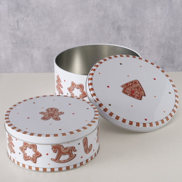 Cutie pentru prăjituri GINGER, pictată manual, 2 bucăți