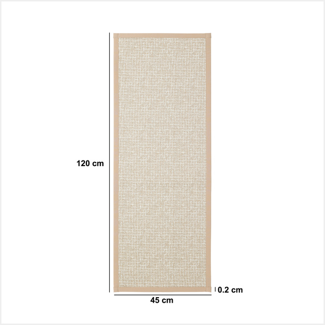 Covor împletit lung pentru hol, 120 × 45 cm