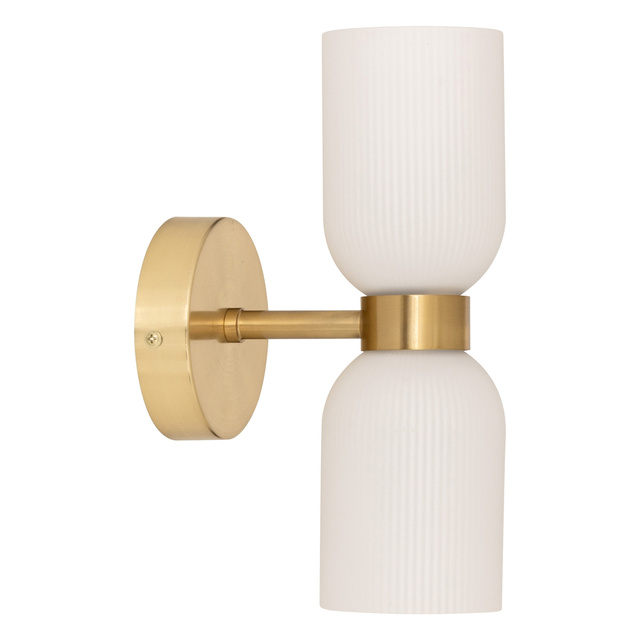 Aplica de perete din sticlă RIO, 2 surse de lumină, înălțime 26,5 cm