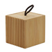 Organizator baie din bambus, 9 x 9 x 9 cm