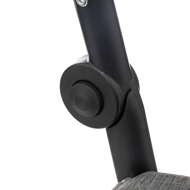 Carucior de cumparaturi pe roti stabile, gri, 46 l