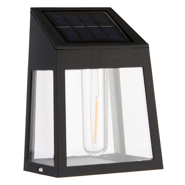 Lanterna solara de gradina LED, bec industrial, 9,3 x 6,6 x 13 cm