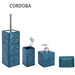 Dispenser de săpun CORDOBA DARK BLUE - 500 ml, WENKO, albastru