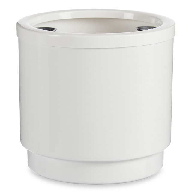 Ghiveci pentru flori cu auto-udare, alb, Ø 26 cm