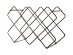 Suport de vin metalic DIAMONDS, 40,5 x 27,5 x 15,5 cm