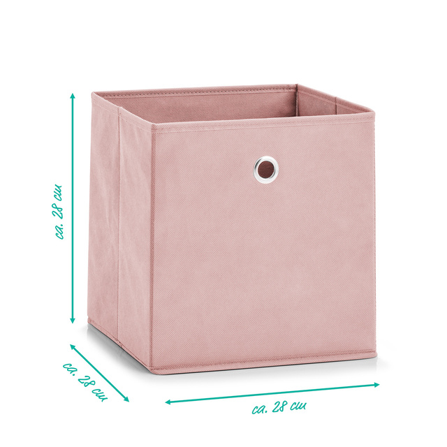 Cutie depozitare, Roz, 28x28x28 cm, Zeller