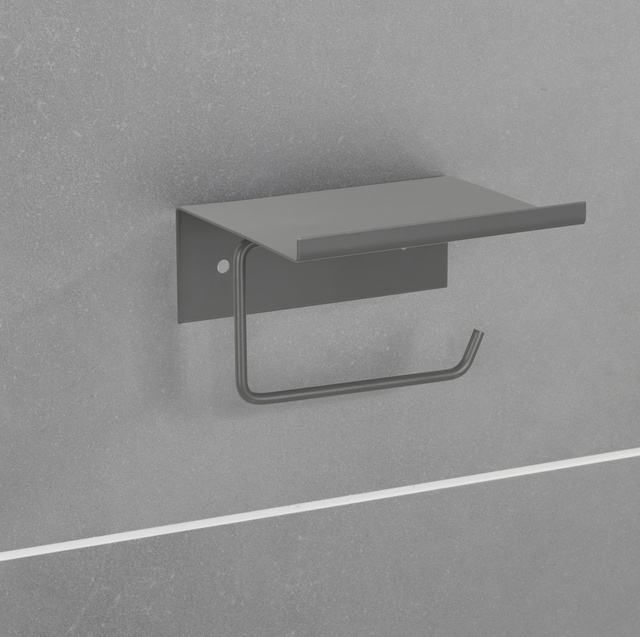 Suport pentru hartie metalic DESULO cu polita