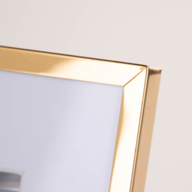 Ramă metalică pentru fotografie, passe-partout, 20,8 x 15,5 x 1 cm