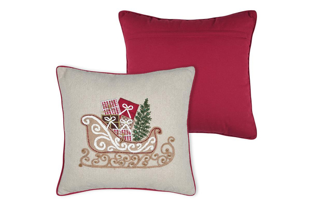 Perna de Crăciun cu imprimeu, 45 × 45 cm