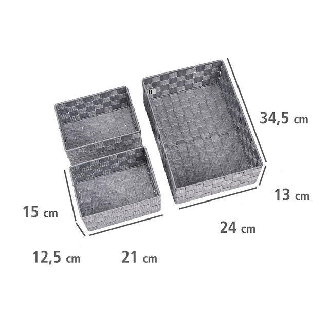 Set cosuri baie ADRIA, 3 buc, WENKO