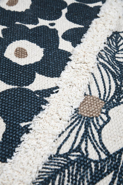 Covor din bumbac cu flori, EUGENIE, 60 x 90 cm