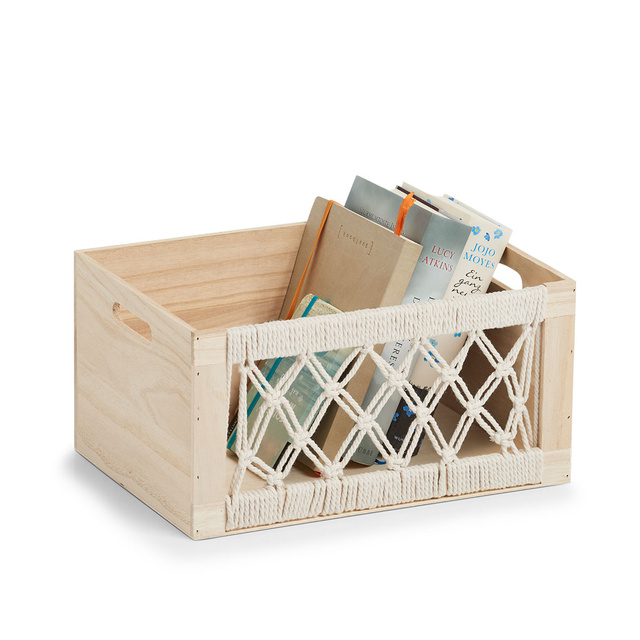 Cutie din lemn cu model ajurat BOHO, 35 x 25 x 18 cm