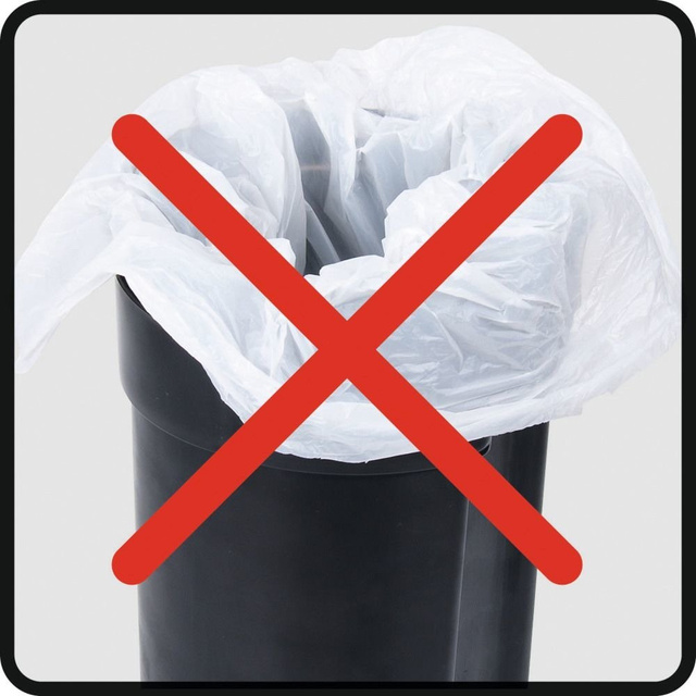 Cos de gunoi, Alb, 3 L, Wenko