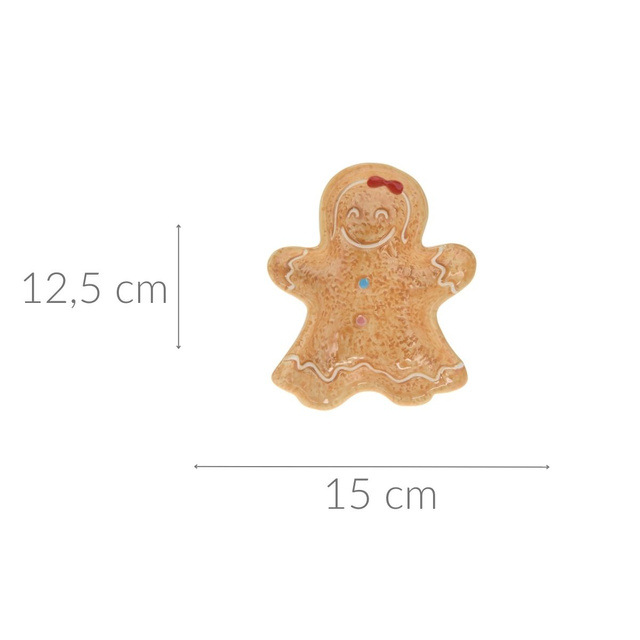 Tava in forma de turta dulce de Craciun, 15 x 12,5 cm, COOKIE