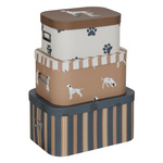 Cutii de carton decorative DOG, 3 cutii mici