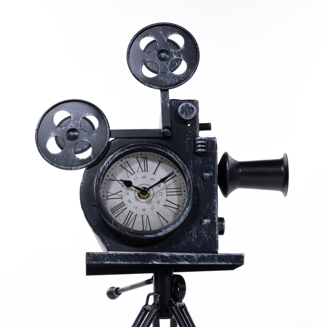 Ceas decorativ CAMERA, pe suport