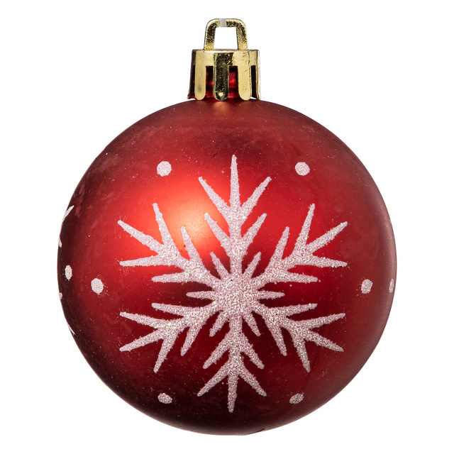 Set globuri cu modele cu sclipici, Ø 6 cm