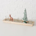 Tavă decorativă cu figurine și suporturi pentru lumânări, lungime 42 cm